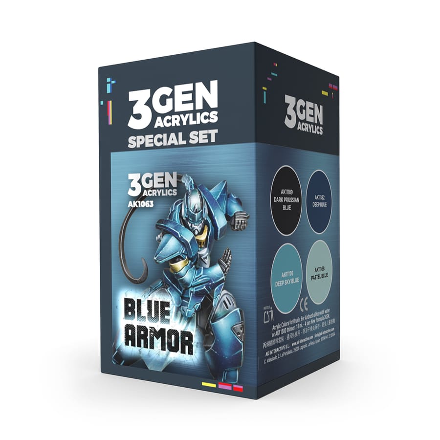 WarForge - WARGAME COLOR SET. BLUE ARMOR. - Warhammer