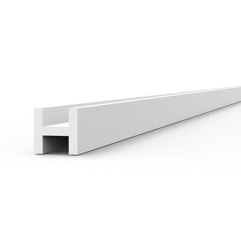 WarForge - BEAMS H SHAPE 1.50 x 1.50 x 350mm – STYRENE – (4 units) - Warhammer