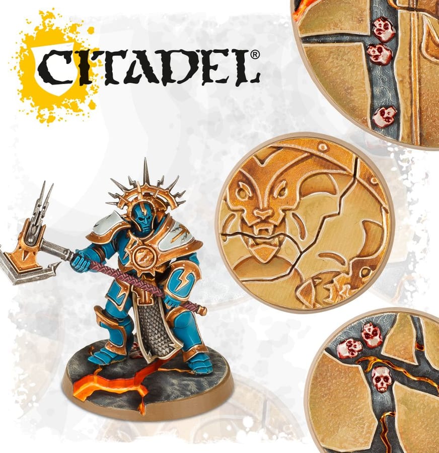 WarForge - Shattered Dominion: socles ronds de 40 et 65mm - Warhammer