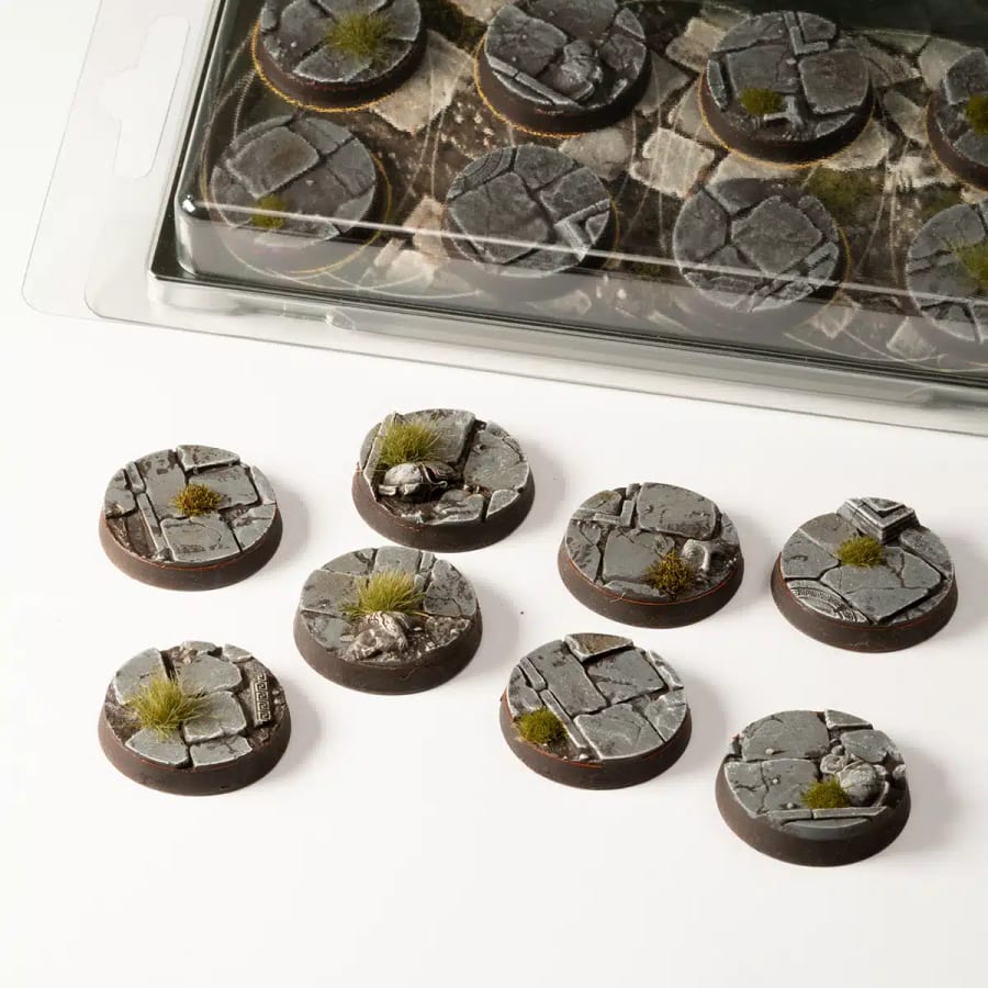WarForge - Temple Bases, Round 28mm (x8) - Warhammer