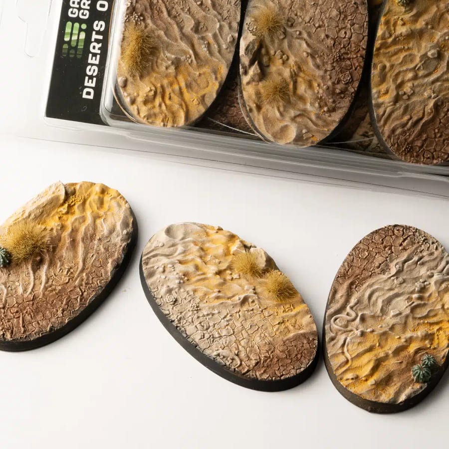 WarForge - Deserts of Maahl Bases, Oval 75mm (x3) - Warhammer