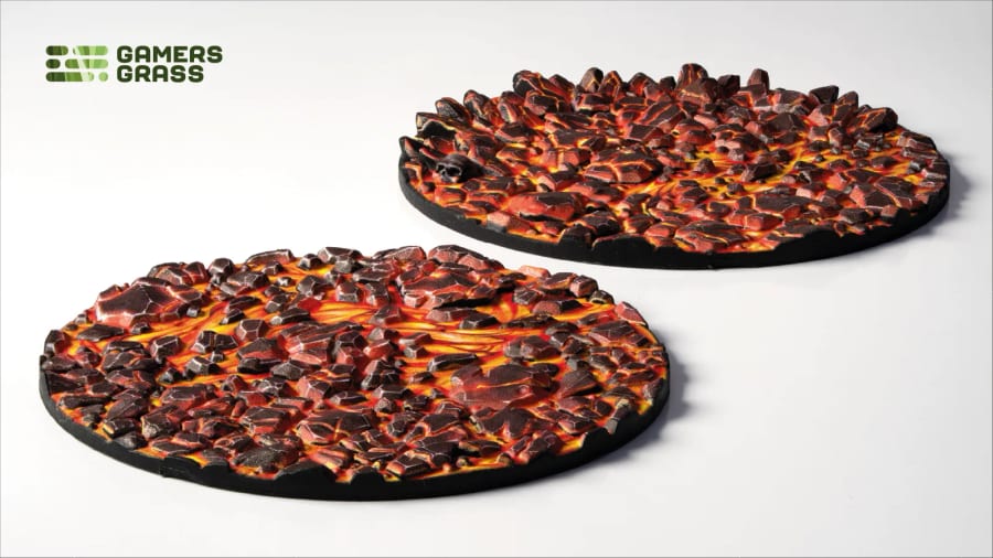 WarForge - Molten Lava – Round 60mm (x2) - Warhammer