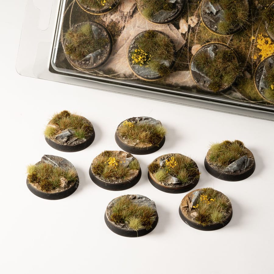 WarForge - Highland Bases, Round 28mm (x8) - Warhammer