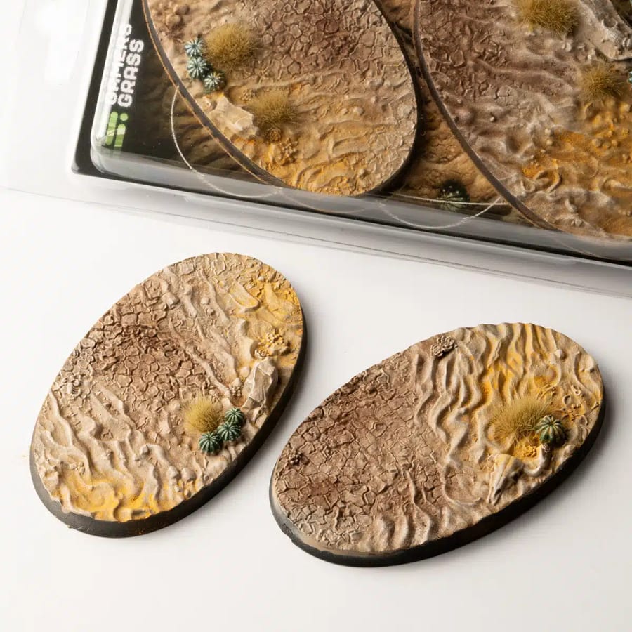 WarForge - Deserts of Maahl Bases, Oval 90mm (x2) - Warhammer