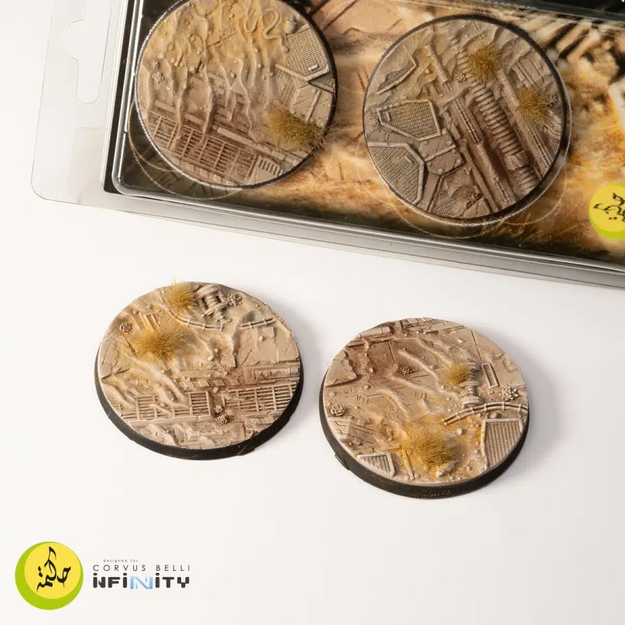 WarForge - Dunes of Bourak Bases, Round 55mm (x2) - Warhammer