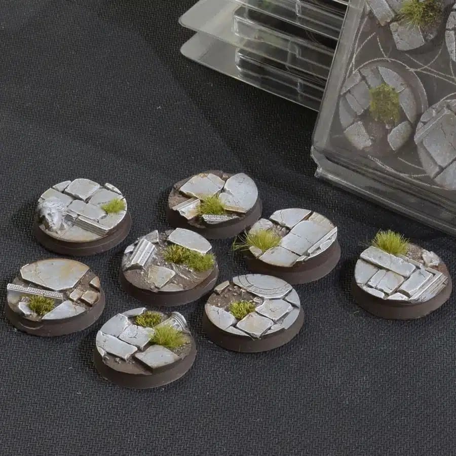 WarForge - Temple Bases, Round 32mm (x8) - Warhammer