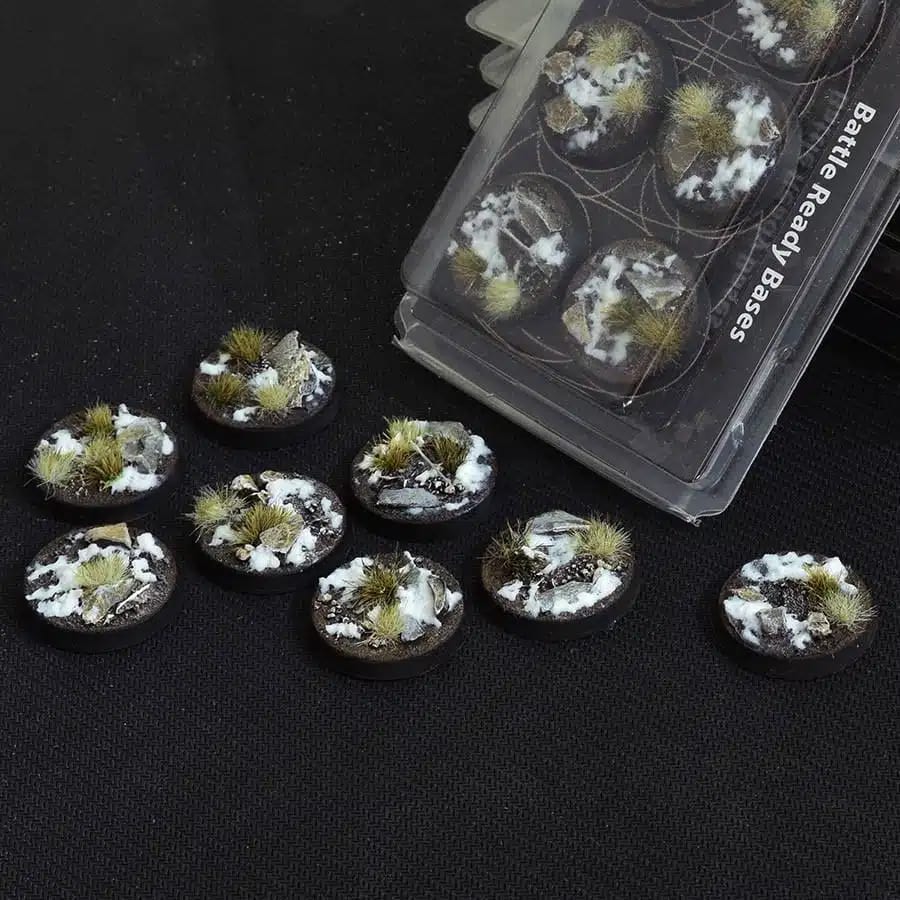 WarForge - Winter Bases, Round 32mm (x8) - Warhammer