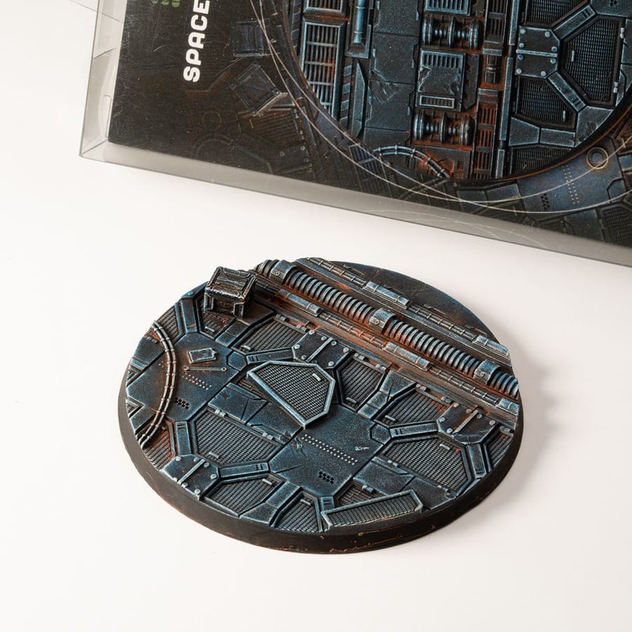 WarForge - Spaceship Corridor Bases, Round 90mm (x1) - Warhammer