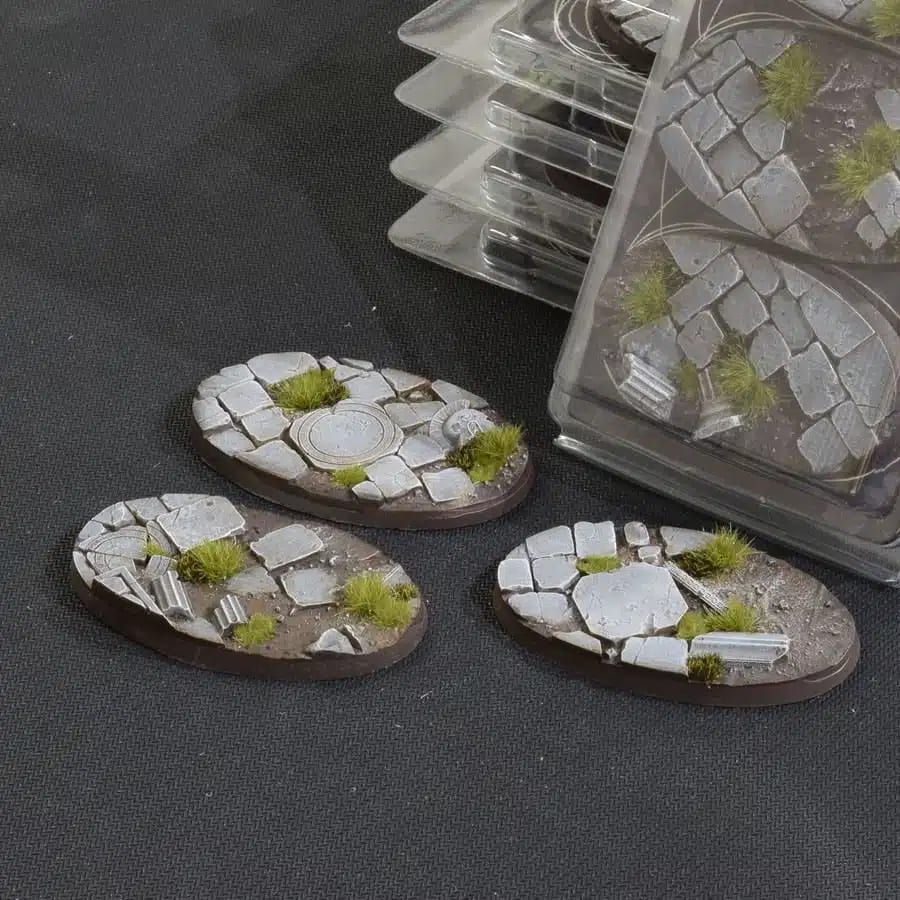 WarForge - Temple Bases, Oval 75mm (x3) - Warhammer