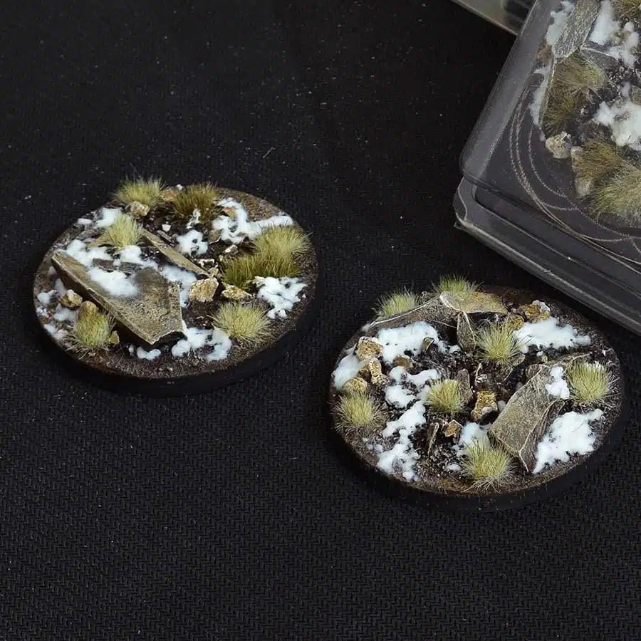 WarForge - Winter Bases, Round 60mm (x2) - Warhammer