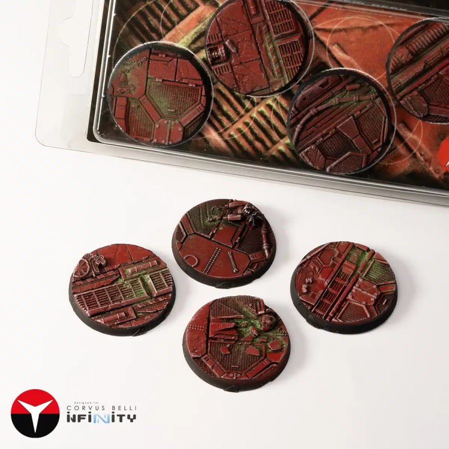 WarForge - Nomad Crew Deck Bases, Round 40mm (x4) - Warhammer