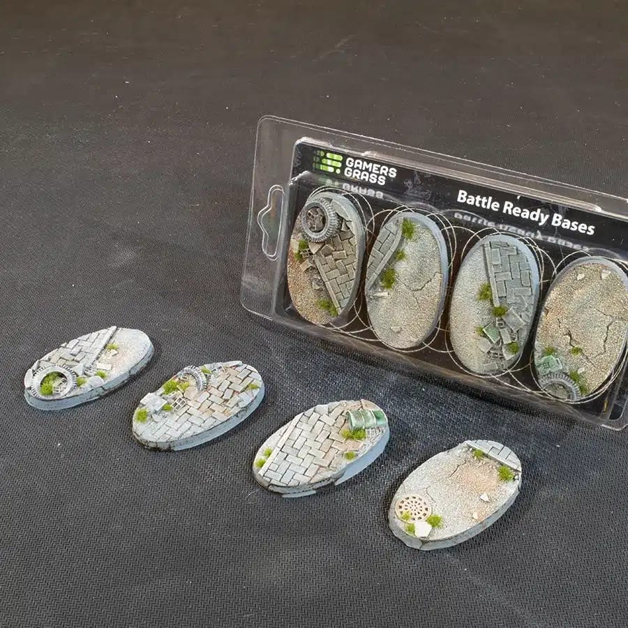 WarForge - Urban Warfare Bases, Oval 60mm (x4) - Warhammer