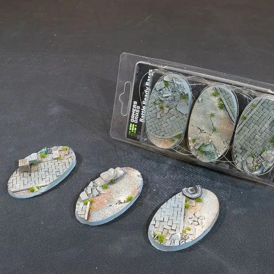 WarForge - Urban Warfare Bases, Oval 75mm (x3) - Warhammer