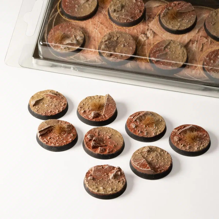 WarForge - Badlands Bases, Round 28mm (x8) - Warhammer