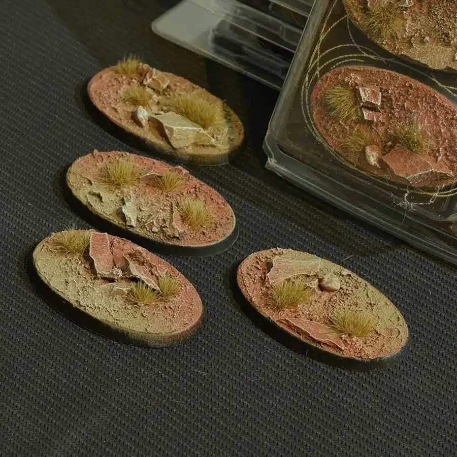 WarForge - Badlands Bases, Oval 60mm (x4) - Warhammer