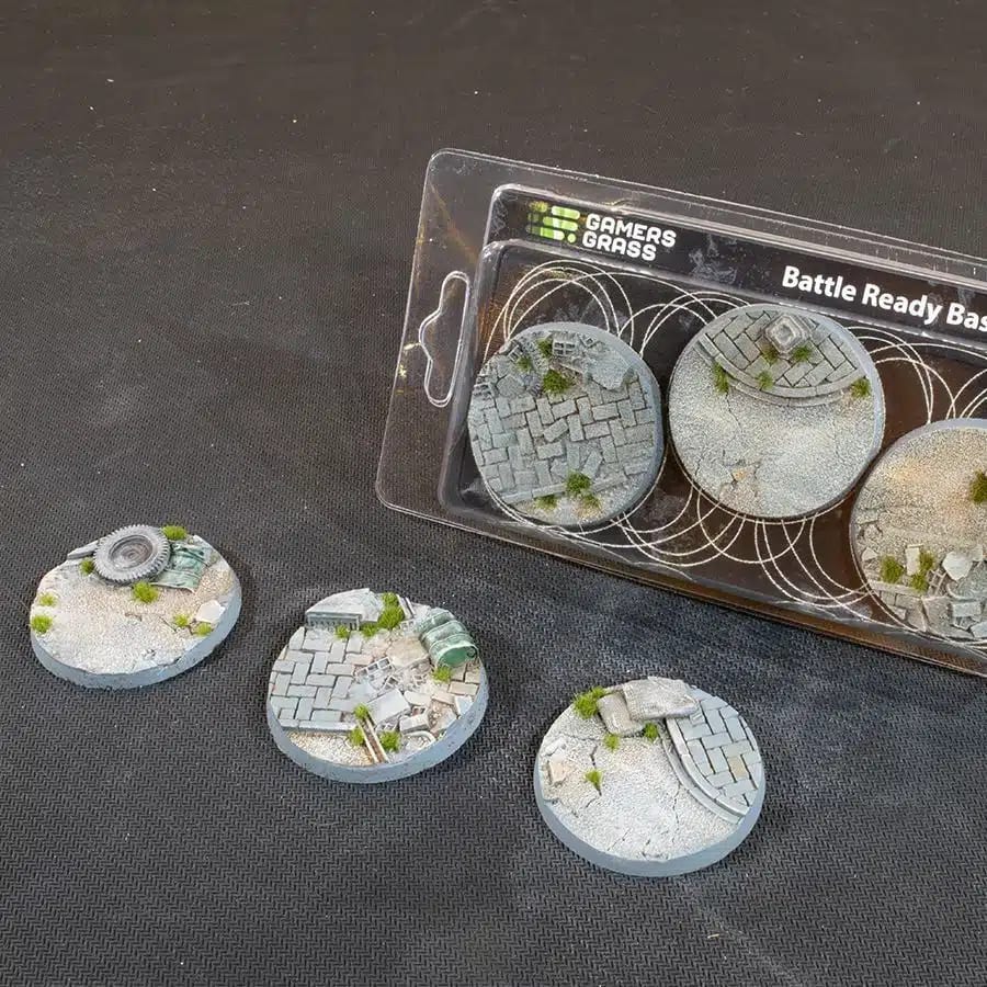 WarForge - Urban Warfare Bases, Round 50mm (x3) - Warhammer