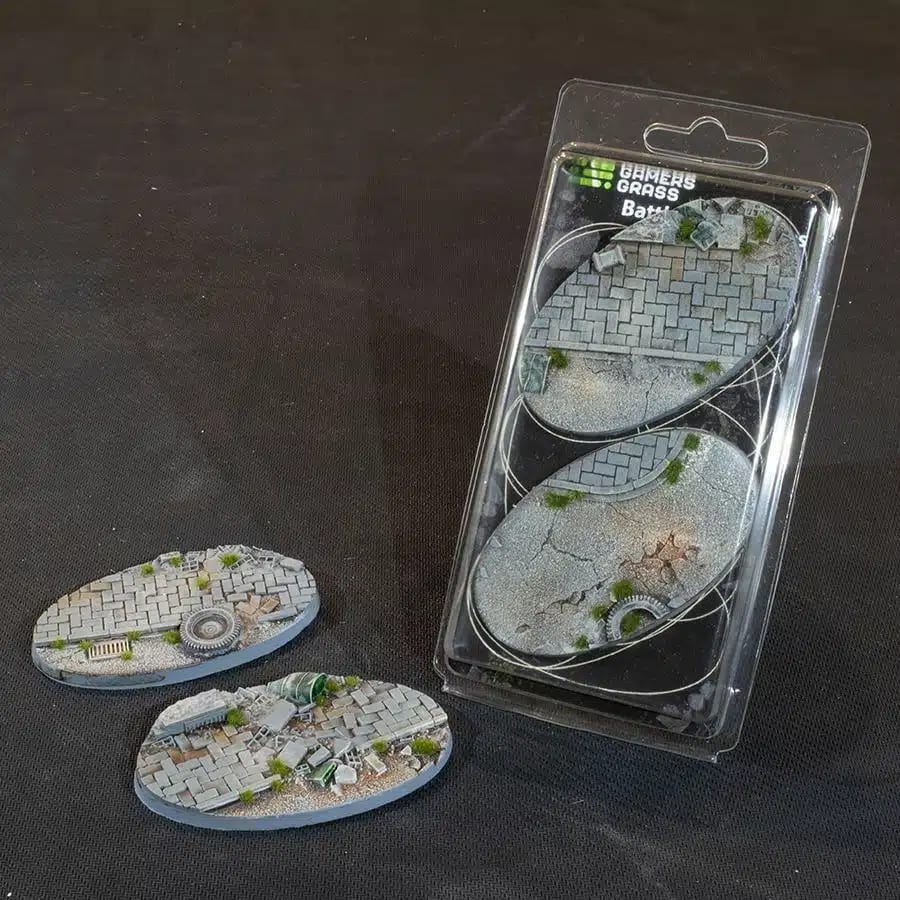 WarForge - Urban Warfare Bases, Oval 90mm (x2) - Warhammer