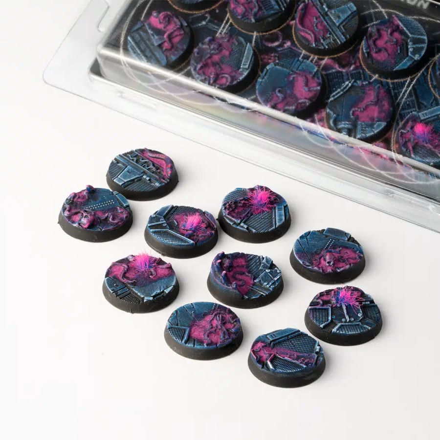 WarForge - Alien Infestation Bases, Round 25mm (x10) - Warhammer