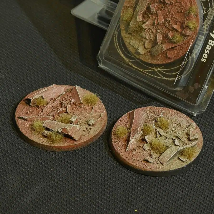 WarForge - Badlands Bases, Round 60mm (x2) - Warhammer