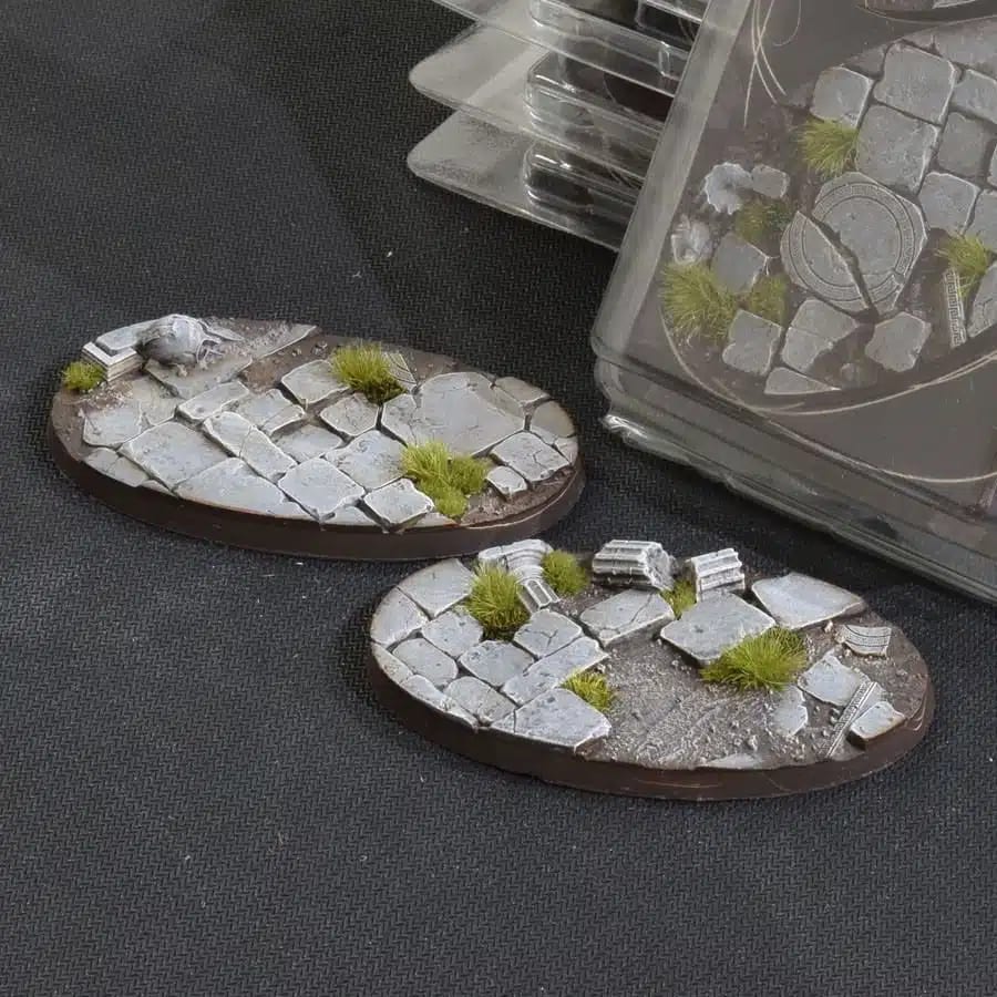 WarForge - Temple Bases, Oval 90mm (x2) - Warhammer