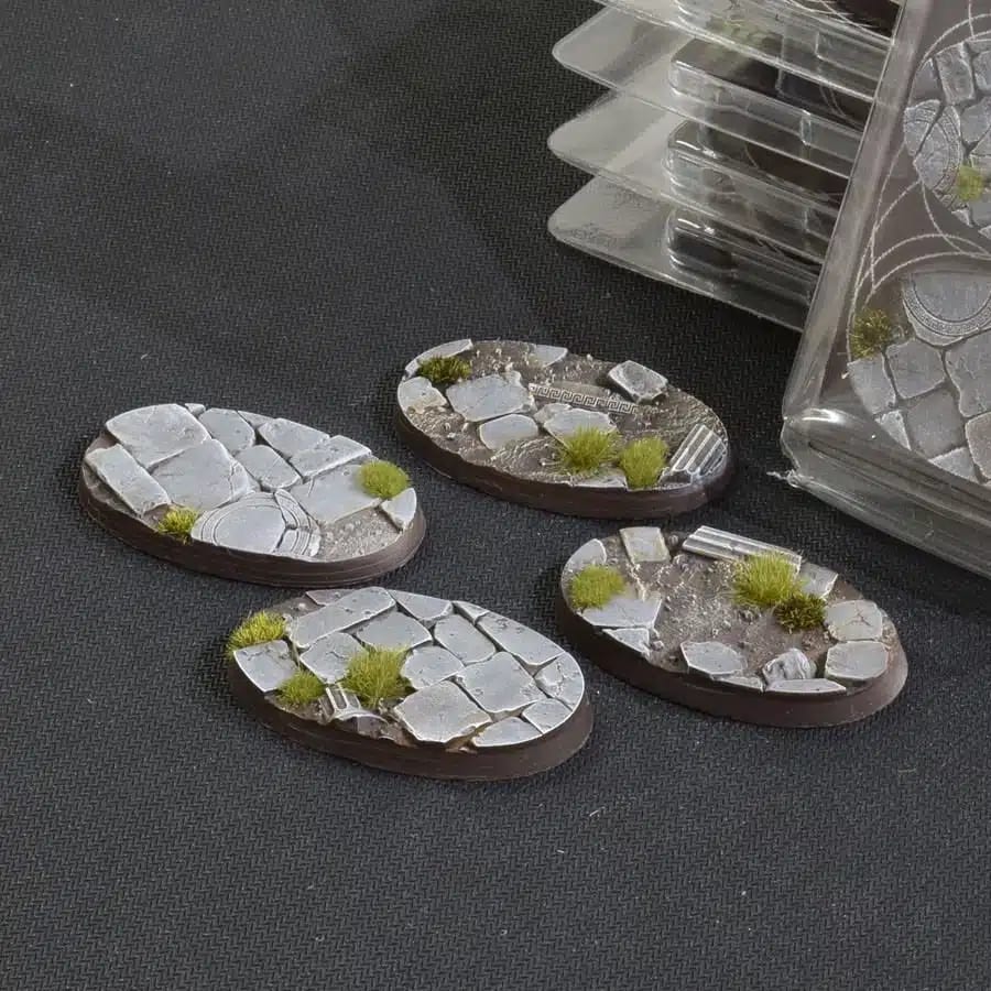 WarForge - Temple Bases, Oval 60mm (x4) - Warhammer