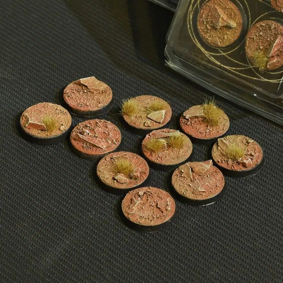 WarForge - Badlands Bases, Round 25mm (x10) - Warhammer
