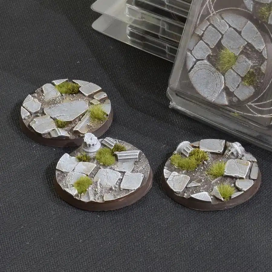 WarForge - Temple Bases, Round 50mm (x3) - Warhammer