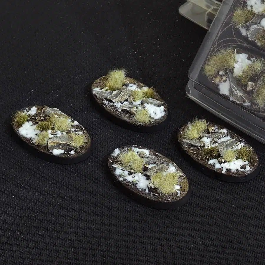 WarForge - Winter Bases, Oval 60mm (x4) - Warhammer