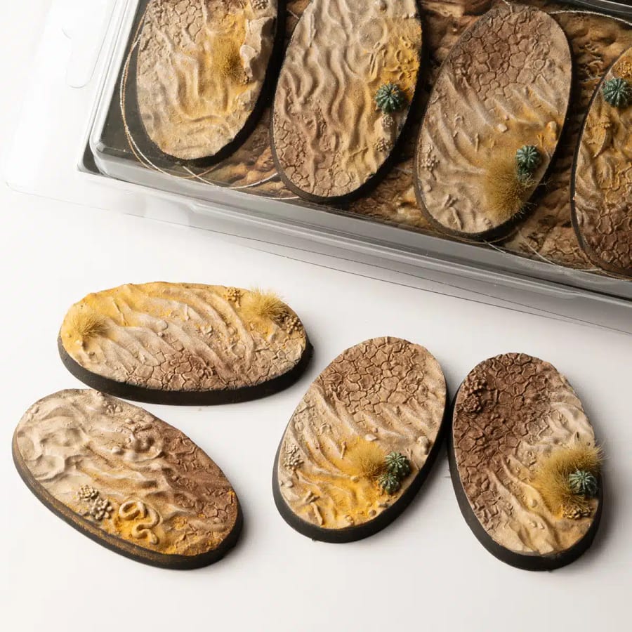 WarForge - Deserts of Maahl Bases, Oval 60mm (x4) - Warhammer
