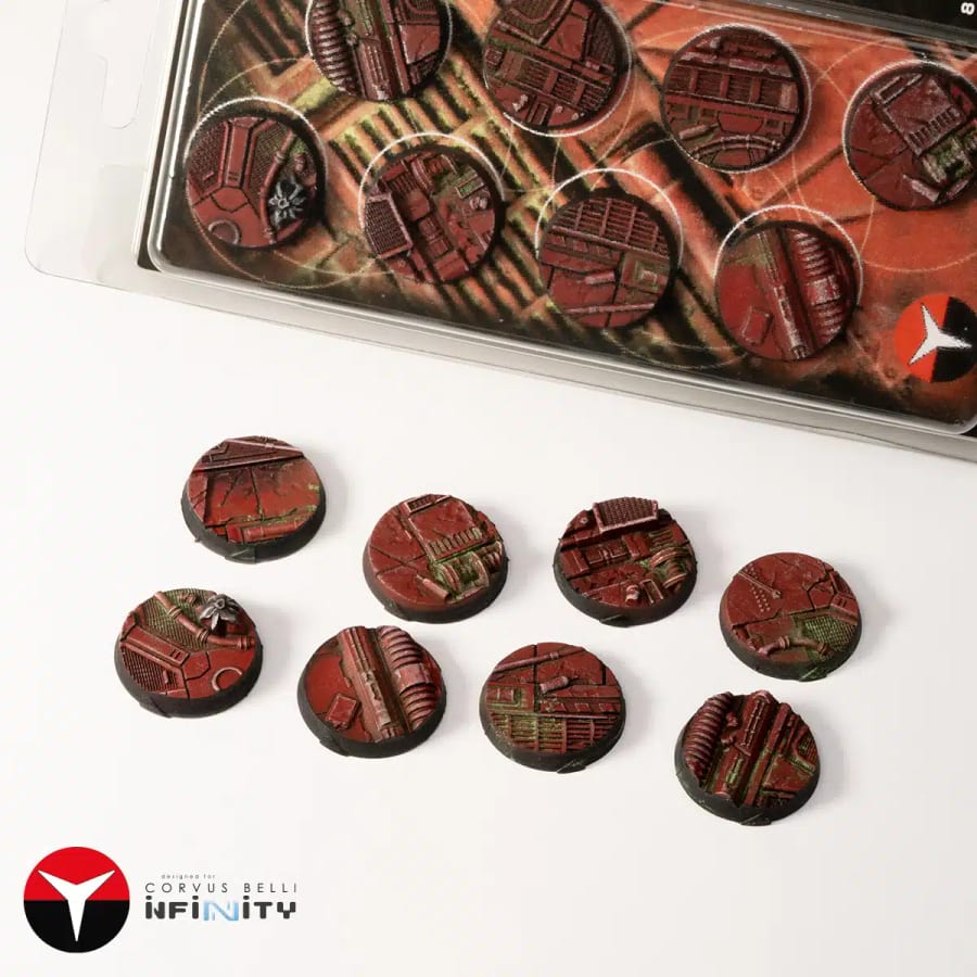 WarForge - Nomad Crew Deck Bases, Round 25mm (x8) - Warhammer
