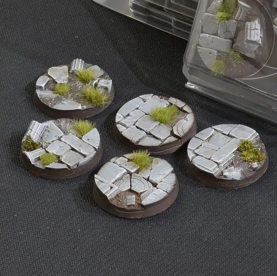 WarForge - Temple Bases, Round 40mm (x5) - Warhammer