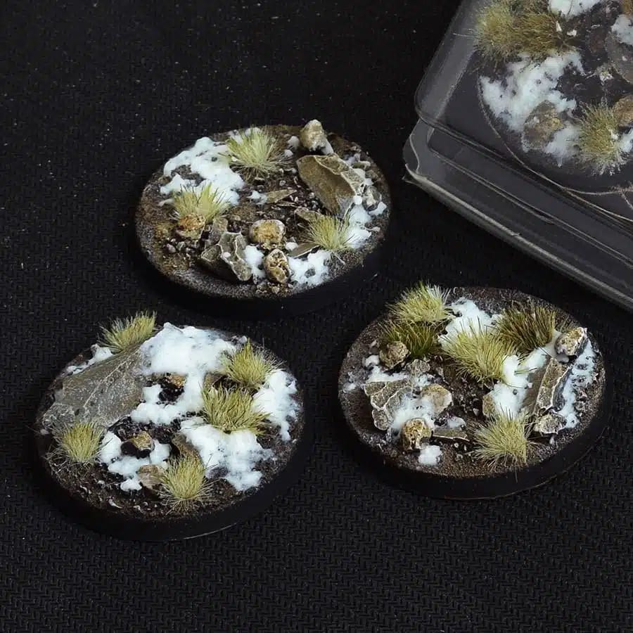WarForge - Winter Bases, Round 50mm (x3) - Warhammer