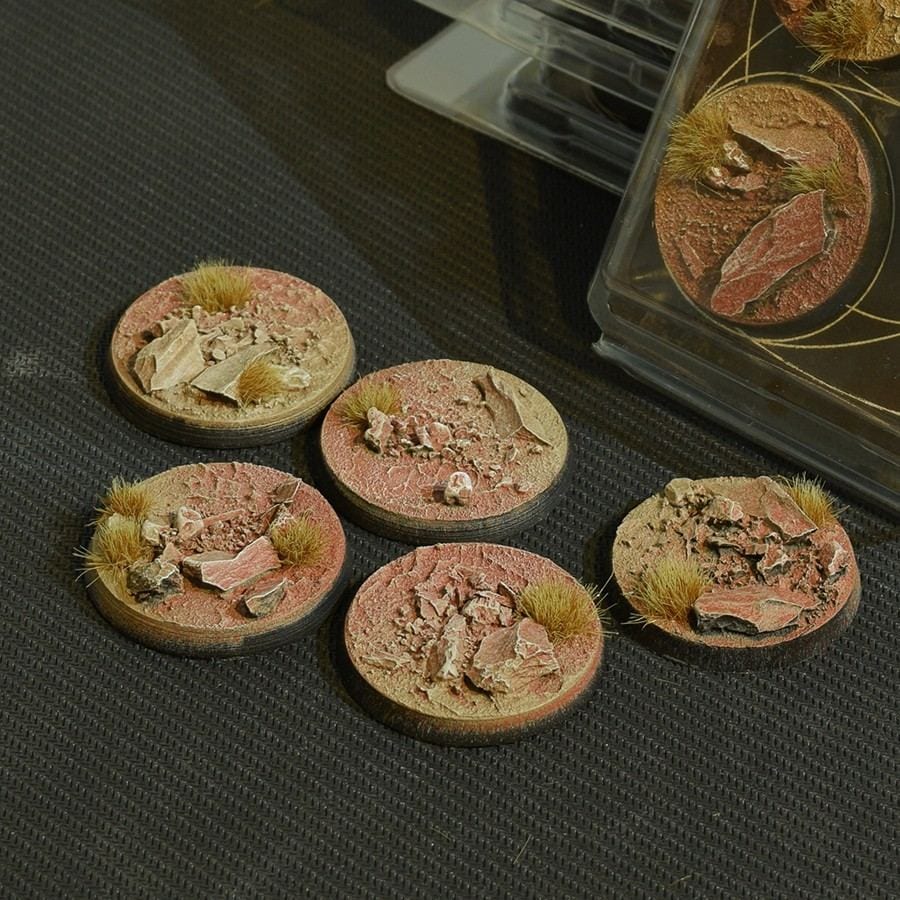 WarForge - Badlands Bases, Round 40mm (x5) - Warhammer