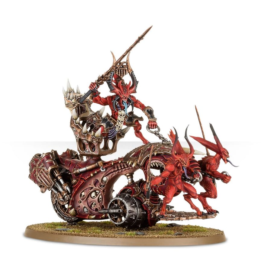 WarForge - Rendmaster, Herald of Khorne on Blood Throne - Warhammer - Forces du Chaos