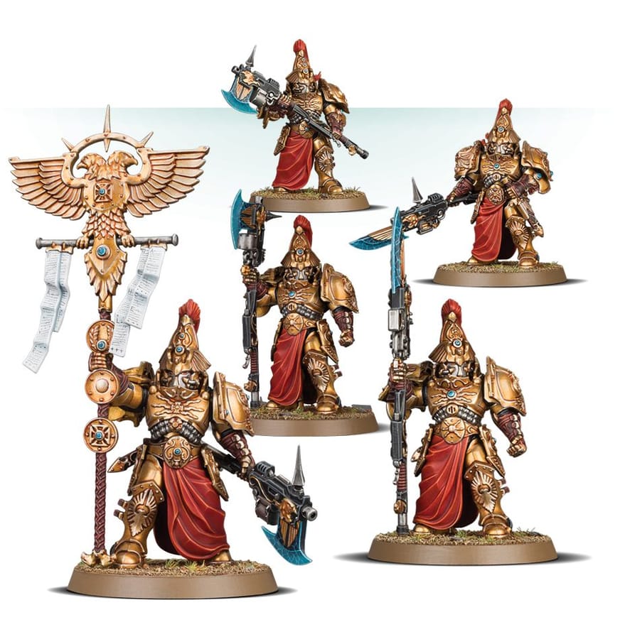WarForge - Custodian Wardens Vexilus Praetor - Warhammer - Adeptus Custodes