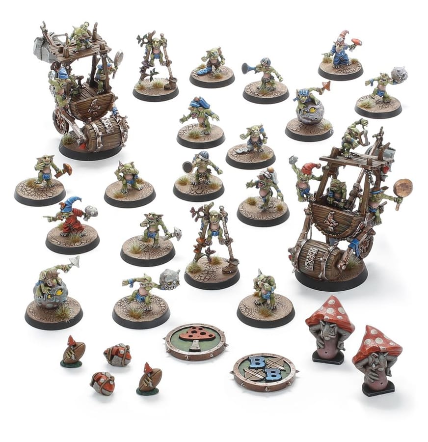 WarForge - Équipe de Blood Bowl de Snotlings: Crud Creek Nosepickers - Warhammer