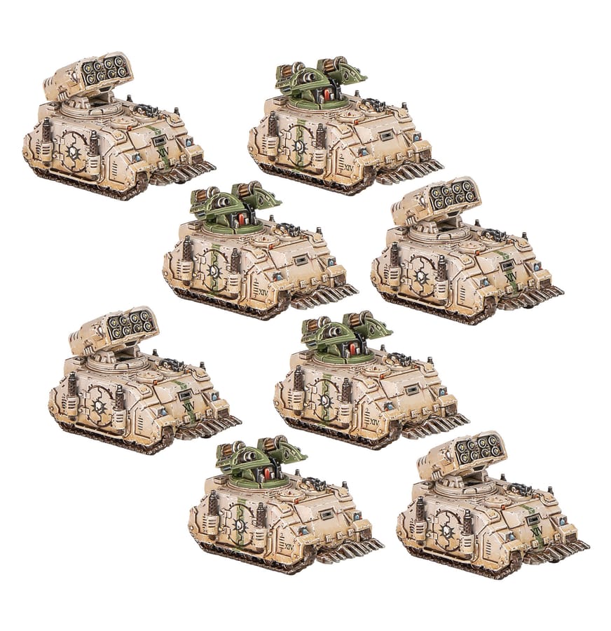 WarForge - Legions Imperialis: Whirlwind and Scorpius Missile Tank Squadrons - Warhammer - Legiones Astartes