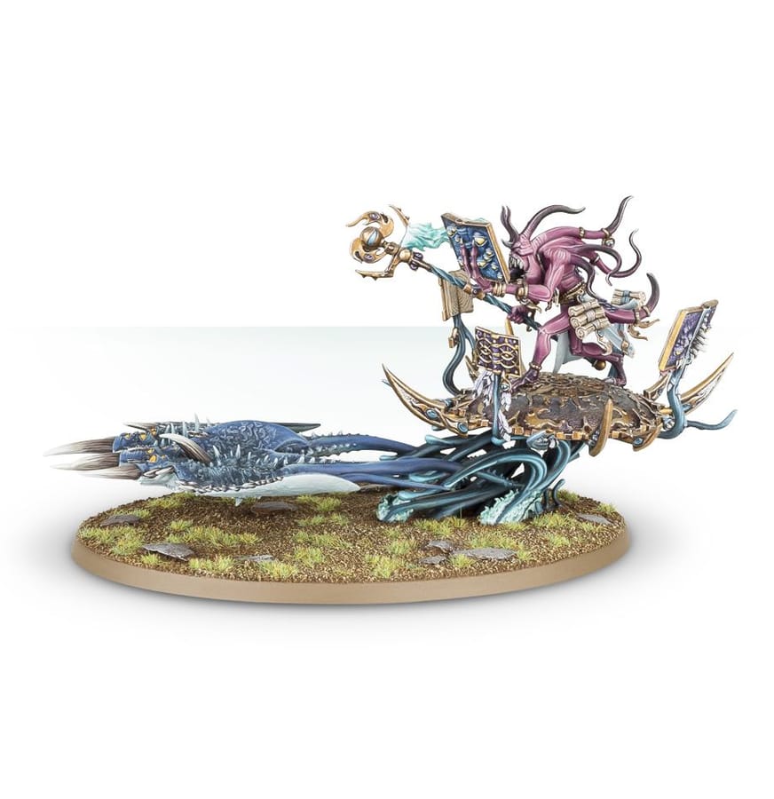 WarForge - Fateskimmer, Herald of Tzeentch on Burning Chariot - Warhammer - Forces du Chaos