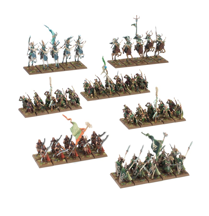 WarForge - Bataillon des Royaumes Elfes Sylvains - Warhammer - Elfes Sylvains