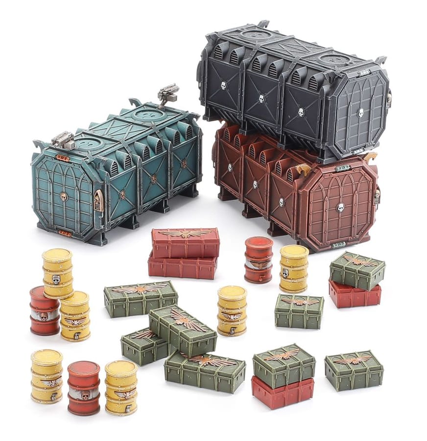 WarForge - Zone de Bataille: Manufactorum – Conteneurs Blindés du Munitorum - Warhammer