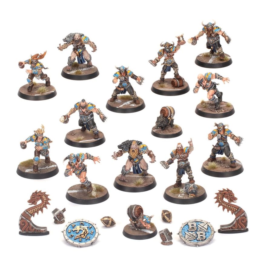 WarForge - Équipe de Blood Bowl de Nordiques: Norsca Rampagers - Warhammer