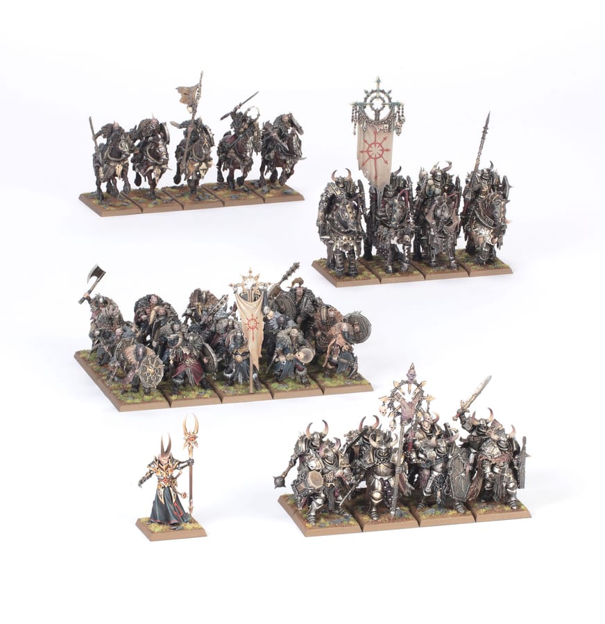 WarForge - Guerriers du Chaos: Armée de Colonne de Bataille - Warhammer - Guerriers du Chaos