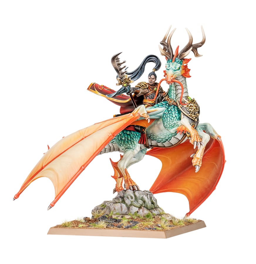 WarForge - Seigneur Shugengan sur Grand Esprit Longma - Warhammer - Grand Cathay