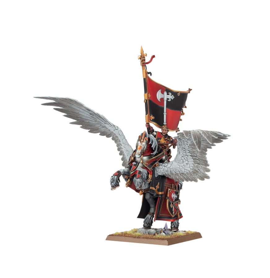 WarForge - Porte de la Grande Bannière sur Pégase Royal - Warhammer - Bretonnie