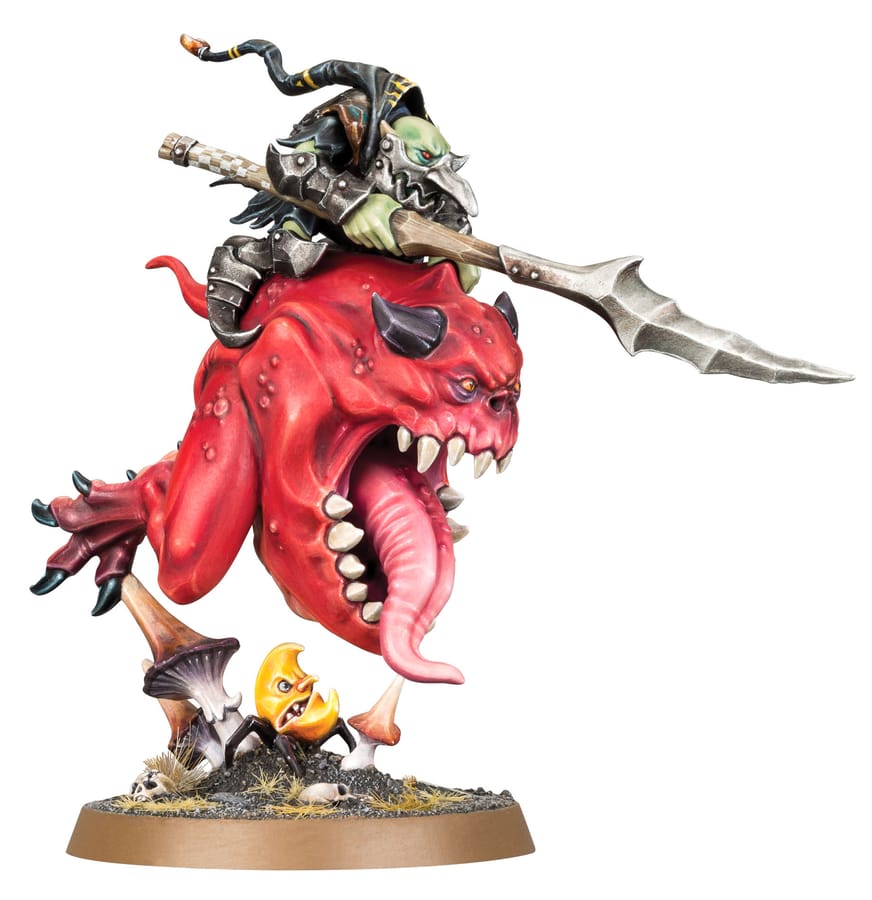 WarForge - Loonboss sur Giant Cave Squig - Warhammer - Gloomspite Gitz