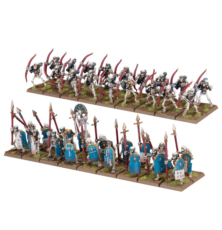 WarForge - Guerriers/Archers Squelettes des Rois des Tombes - Warhammer - Rois des Tombes