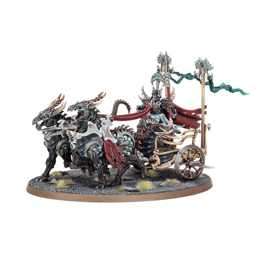 WarForge - Suzerain-Kavalos sur Char de Guerre - Warhammer - Ossiarch Bonereapers