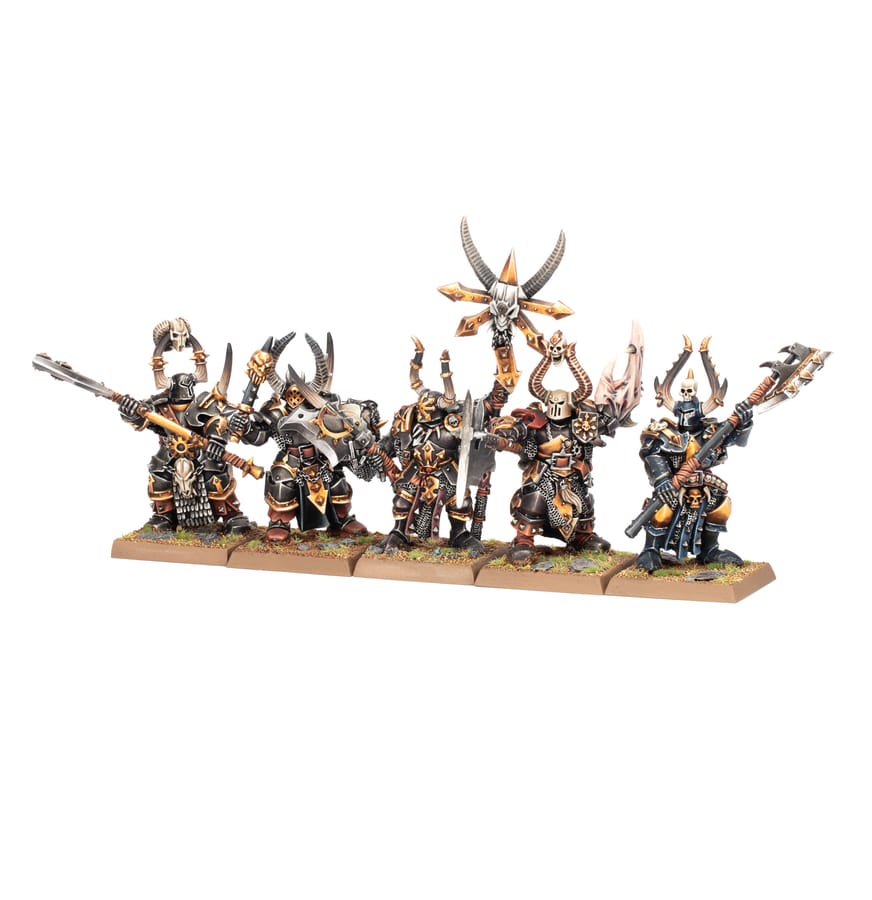 WarForge - État-major des Guerriers du Chaos Élus - Warhammer - Guerriers du Chaos