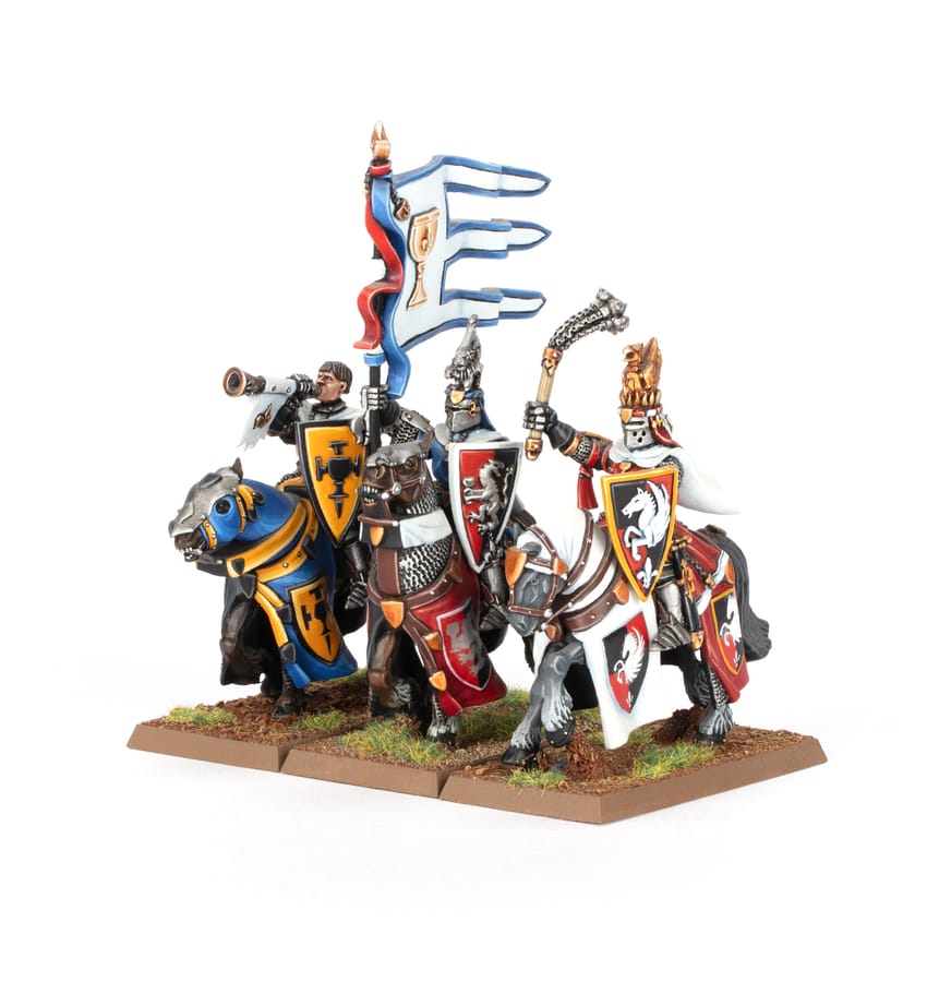 WarForge - État-major de Chevaliers du Graal - Warhammer - Bretonnie