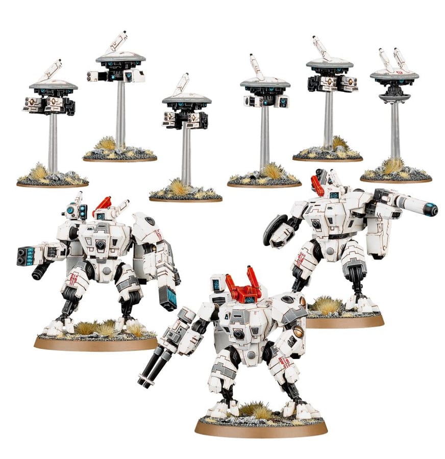 WarForge - Équipe d’Exo-armures XV8 Crisis - Warhammer - Empire T'au